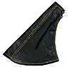 05058 LEATHER CENTRAL HANDBRAKE BOOT:BLACK_YELLOW