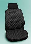 ZIGA:PAIR OF HIGH-QUALITY COTTON FRONT SEAT COVERS_BLACK