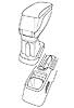 56108 FITTING FOR ARMREST PEUGEOT 1007 04/05>