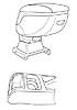 56116 FITTING FOR ARMREST SKODA FABIA I 12/99>04/07