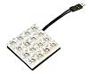 58500 12V HYPER-LED_PCB LAMP 16 LED_35X35 MM_1 PCS-RED