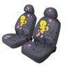 54636 TWEETY-FLOWER:PAIR OF FRONT SEAT COVERS_ANTHRACITE