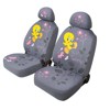 54637 TWEETY-FLOWER:PAIR OF FRONT SEAT COVERS_GREY
