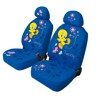 54638 TWEETY-FLOWER:PAIR OF FRONT SEAT COVERS_BLUE