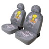 54652 TWEETY-FANTASY:PAIR OF FRONT SEAT COVERS_GREY