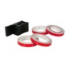 90034 ADHESIVE WHEEL STIPES WITH DISPENSER_RED