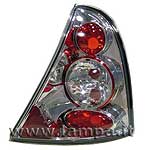 09012 PAIR OF REAR LIGHTS RENAULT CLIO 4/98-12/01 CHROME