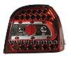 09323 PAIR OF REAR LED LIGHTS VW GOLF III 8/91-8/97 RED