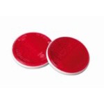20546 EURO-NORM:ROUND REFLECTORS_? 65 MM_RED