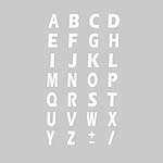 90392 SPELL-IT:LETTERE ADESIVE 15X10 MM BIANCO_A-Z KIT