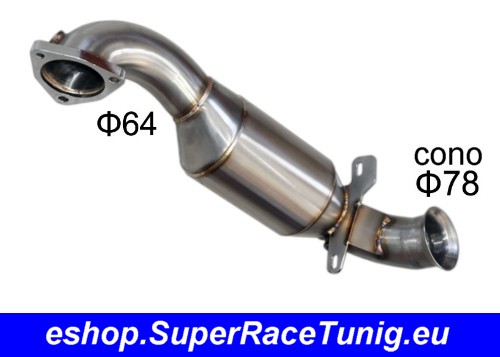DownPipe with Sport KatPEUGEOT 207 THP 150/174CV '07->