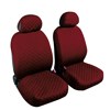 BIBA:PAIR OF HIGH-QUALITY COTTON FRONT SEAT COVERS_WINE RED