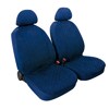 MIKY:PAIR OF HIGH-QUALITY MICROFIBRE FRONT SEAT COVERS_DARK BLUE
