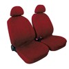 MIKY:PAIR OF HIGH-QUALITY MICROFIBRE FRONT SEAT COVERS_WINE RED