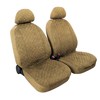 MIKY:PAIR OF HIGH-QUALITY MICROFIBRE FRONT SEAT COVERS_BEIGE