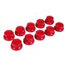 98062 ABS UNIVERSAL TRUCK NUT-COVERS:10 PCS SET_? 32/33 MM_RED