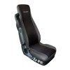 ELISA:POLYESTER/LEATHERETTE TRUCK SEAT COVER_BLACK/GREY