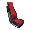ELISA:POLYESTER/LEATHERETTE TRUCK SEAT COVER_RED/BLACK